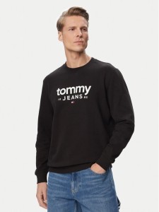 Tommy Jeans Bluza Graphic DM0DM23392 Czarny Regular Fit