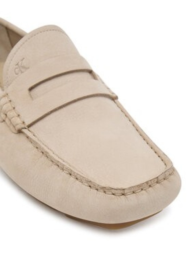 Calvin Klein Mokasyny Driver Penny Nu HM0HM01866 Beżowy