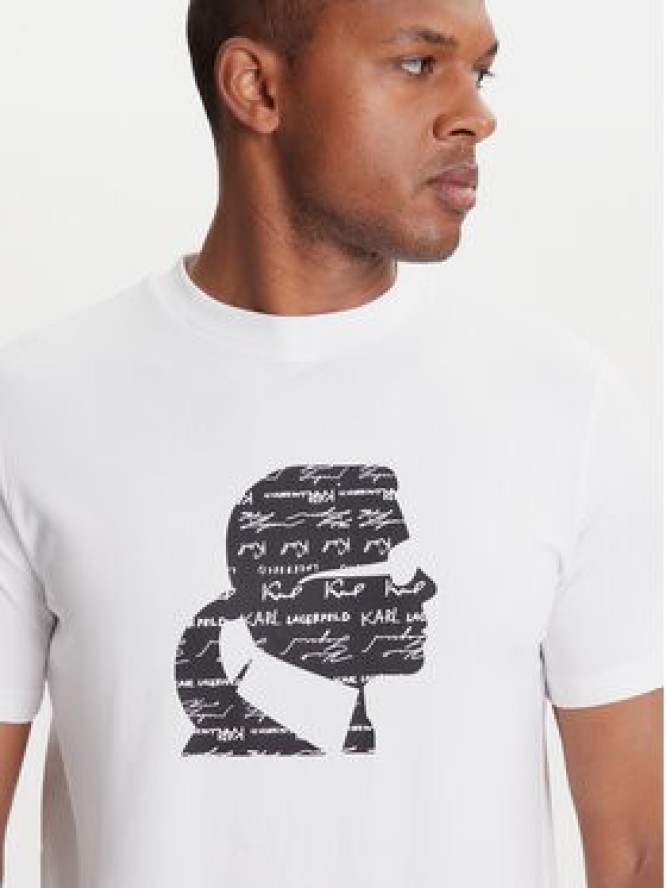 KARL LAGERFELD T-Shirt 755042 553235 Biały Regular Fit