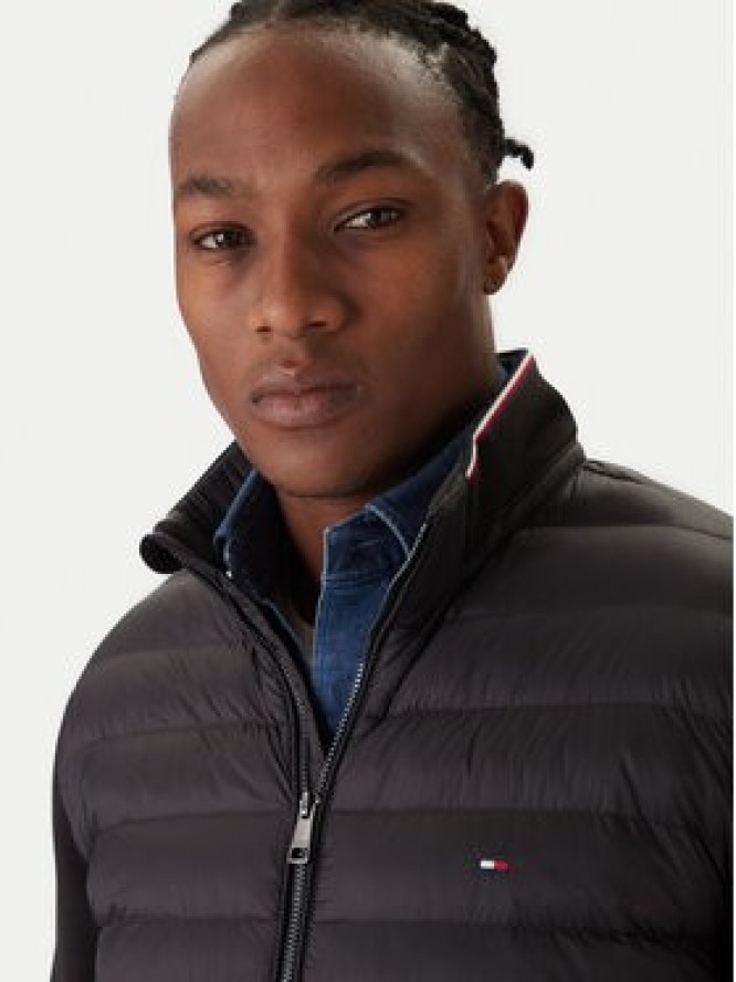 Tommy Hilfiger Kurtka przejściowa Mix Media Ess MW0MW41329 Czarny Regular Fit