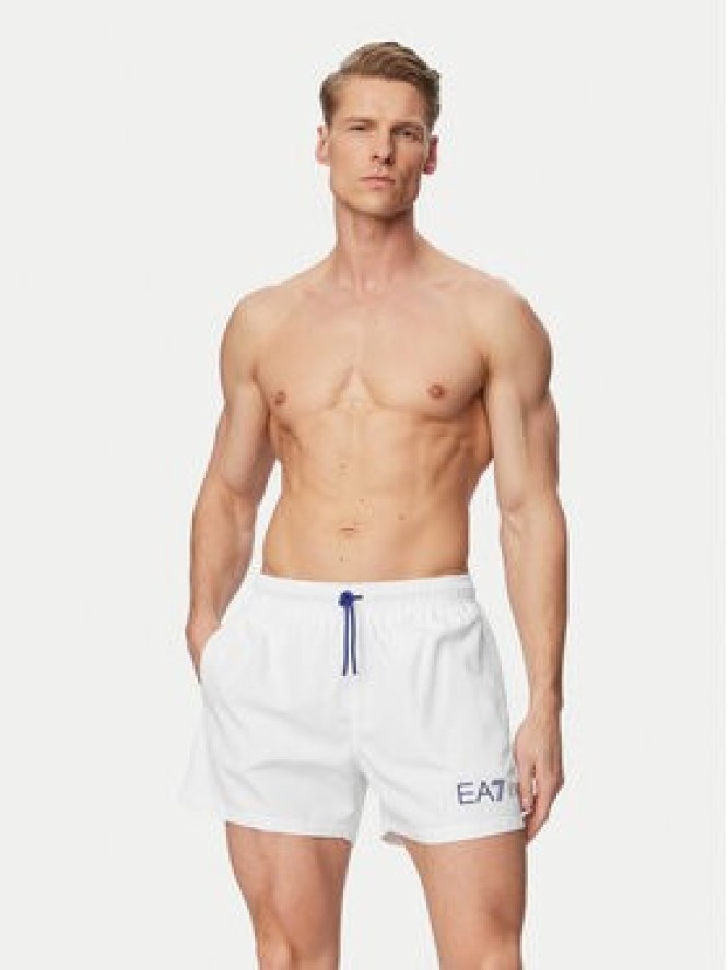 EA7 Emporio Armani Szorty kąpielowe 7M002000 AF13049 M0304 Biały Regular Fit
