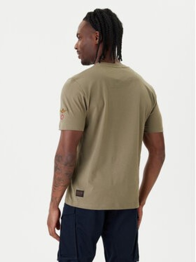 Aeronautica Militare T-Shirt 261TS2536UJ00641 Zielony Regular Fit