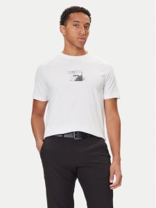 BOSS T-Shirt Stripe Zone 50548093 Biały Relaxed Fit