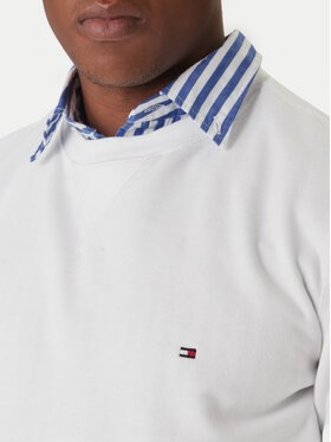 Tommy Hilfiger Bluza Essential MW0MW37232 Biały Regular Fit