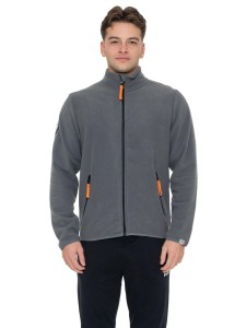 Hochgeschlossenes Micropolar-Fleece mit Reißverschluss und Leone 1947-Label