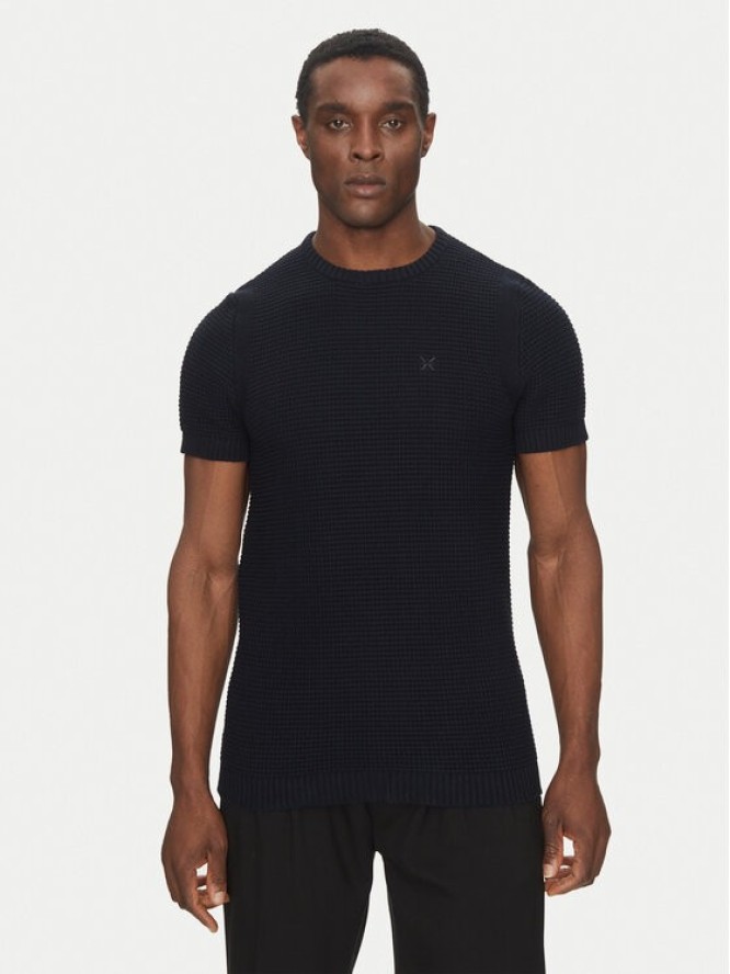 Richmond X Sweter UMP25113TS Granatowy Regular Fit