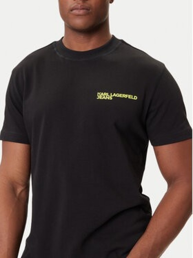 Karl Lagerfeld Jeans T-Shirt A3M17027 Czarny Relaxed Fit