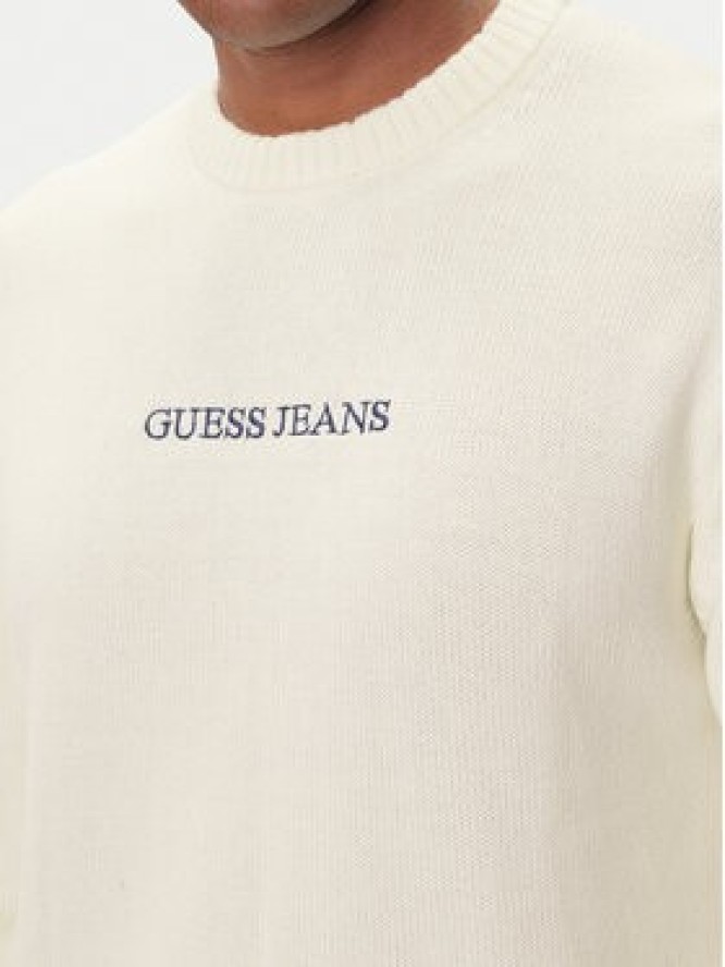 Guess Jeans Sweter M4BR31 Z3HM1 Écru Regular Fit