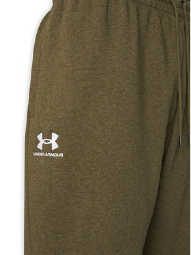 Under Armour Spodnie dresowe UA Essential 1373882 Zielony Regular Fit