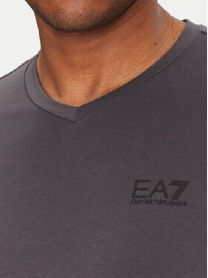 EA7 Emporio Armani T-Shirt 8NPT27 PJVQZ U8115 Szary Regular Fit