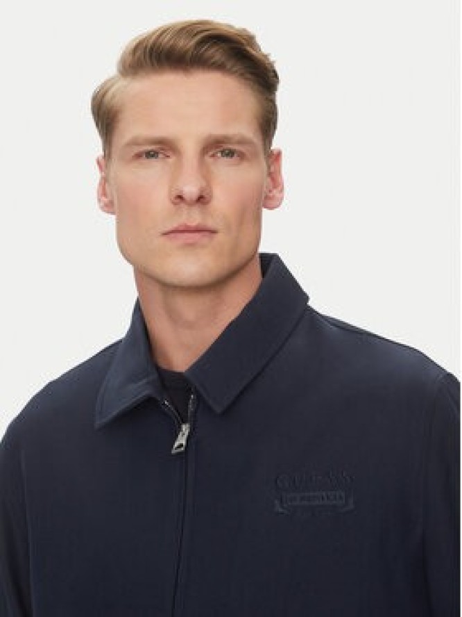 Guess Kurtka przejściowa M5GL38 WHAO2 Granatowy Regular Fit