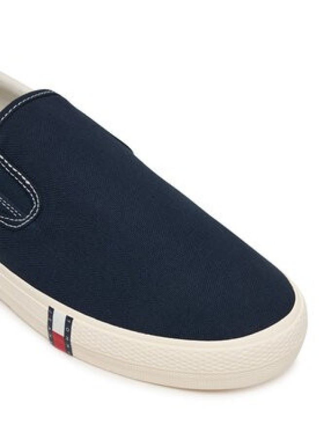 Tommy Jeans Tenisówki Archive Vulc. Y2K Slip On EM0EM01675 Granatowy