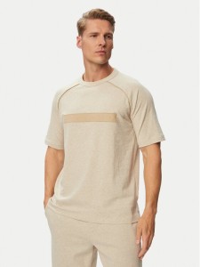 HUGO T-Shirt 50563112 Beżowy Regular Fit