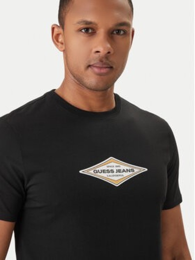 Guess Jeans T-Shirt M6GIB4 K8HM0 Czarny Slim Fit