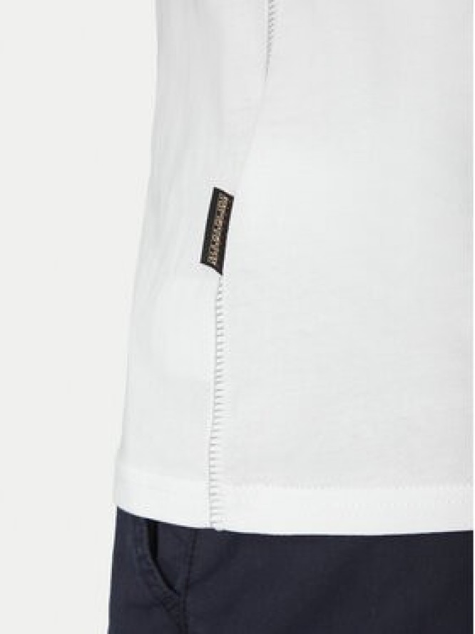 Napapijri T-Shirt S-Aylmer NP0A4HTO Biały Regular Fit