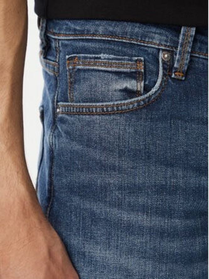 Guess Jeansy Angels M6YAN2 D1476 Granatowy Slim Fit