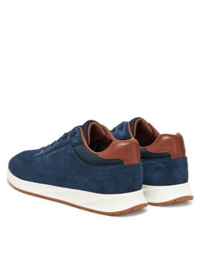 Tommy Hilfiger Sneakersy Premium Suede Hybrid FM0FM05690 Granatowy