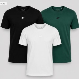T-SHIRT MĘSKI 4F KOMPLET 3 SZTUKI KOLEKCJA LIMITOWANA M3947 SS26