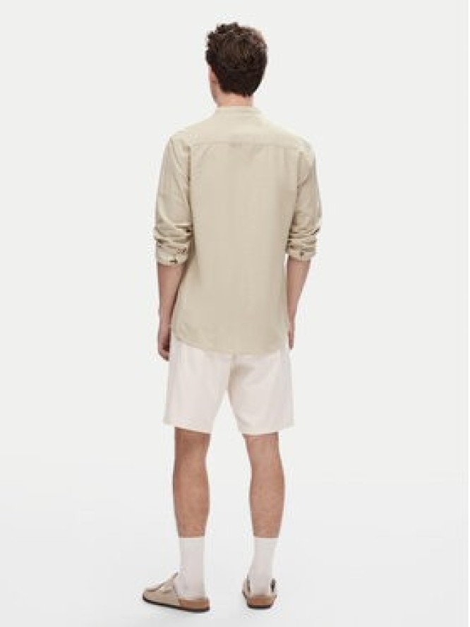 Selected Homme Koszula New Linen 16079054 Beżowy Regular Fit