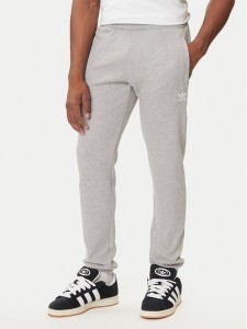 adidas Spodnie dresowe Trefoil Essentials JY6271 Szary Slim Fit