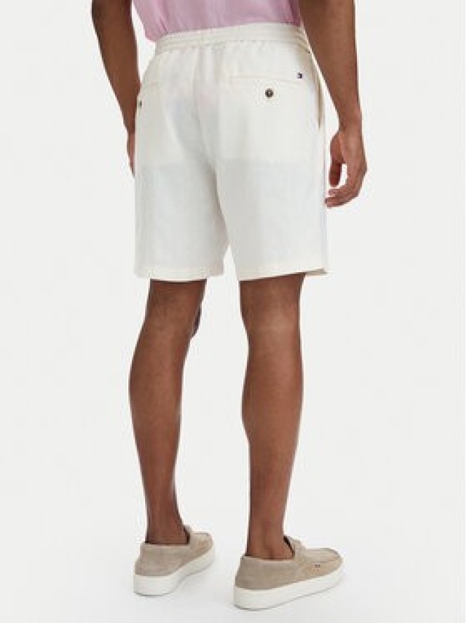 Tommy Hilfiger Szorty materiałowe Dover MW0MW44358 Biały Regular Fit