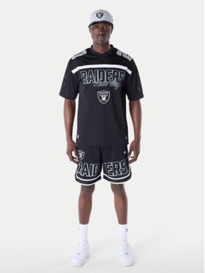 New Era Szorty sportowe NFL Las Vegas Raiders Graphic 60596395 Czarny Regular Fit