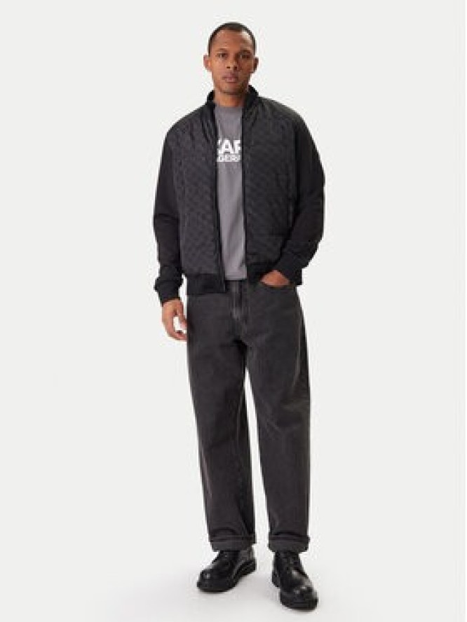 KARL LAGERFELD Kurtka bomber 505061 561527 Czarny Regular Fit