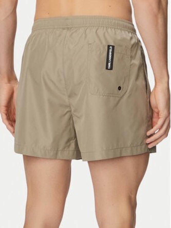 KARL LAGERFELD Szorty kąpielowe A1M46013 Beżowy Regular Fit