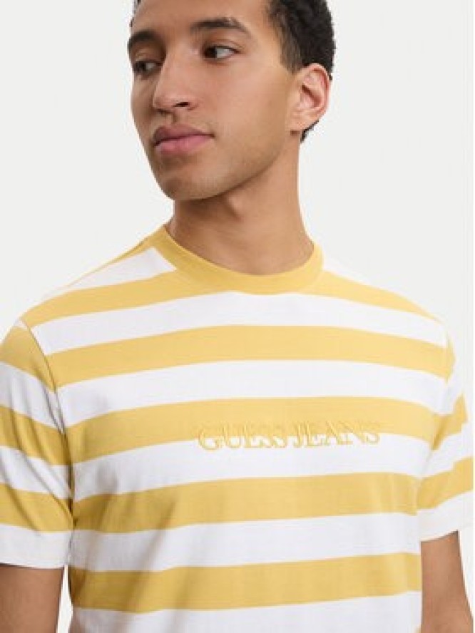 Guess Jeans T-Shirt M4YI84 K9XF1 Żółty Regular Fit