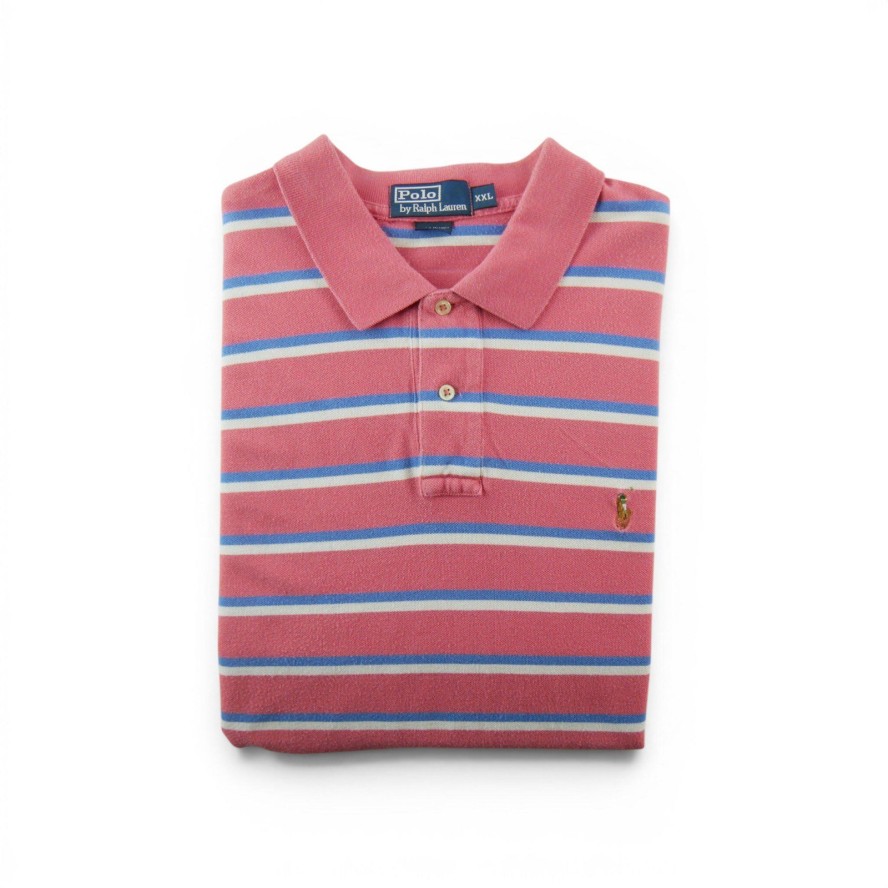 Polo męskie z krótkim rękawem Polo Ralph Lauren różowe