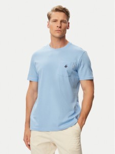 Beverly Hills Polo Club T-Shirt P-SS26M-TS414000 Niebieski jasny Regular Fit