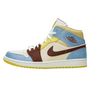 Buty do chodzenia dla dorosłych Air Jordan 1 Mid Fearless Maison Château Rouge