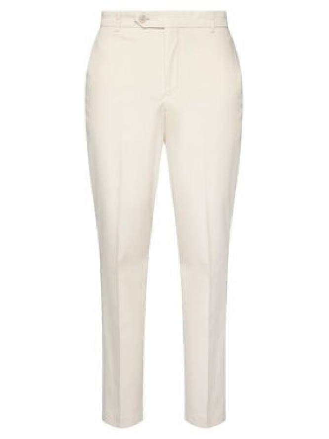 BOSS Spodnie materiałowe C-Perin 50555842 Biały Regular Fit