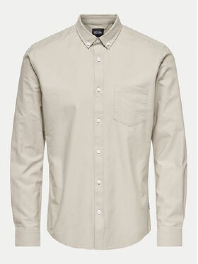 Only & Sons Koszula Alvaro 22006479 Beżowy Slim Fit