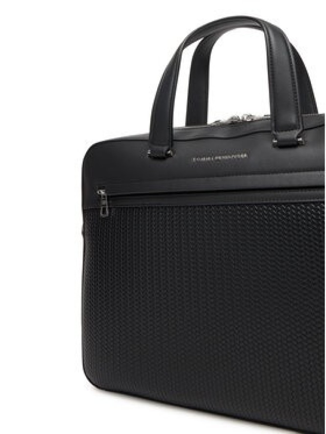 Tommy Hilfiger Torba na laptopa Th Woven Computer Bag AM0AM13660 Czarny