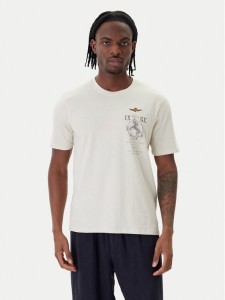 Aeronautica Militare T-Shirt 261TS2543UJ00686 Beżowy Regular Fit