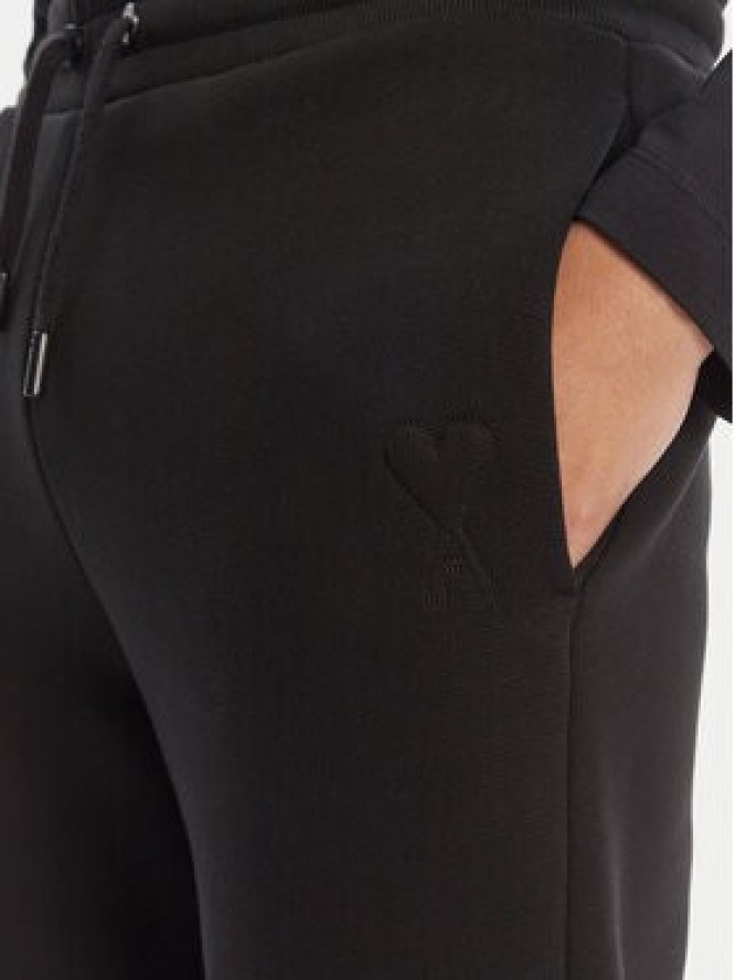 AMI Paris Sweter UKS025.KN0032 Zielony Regular Fit