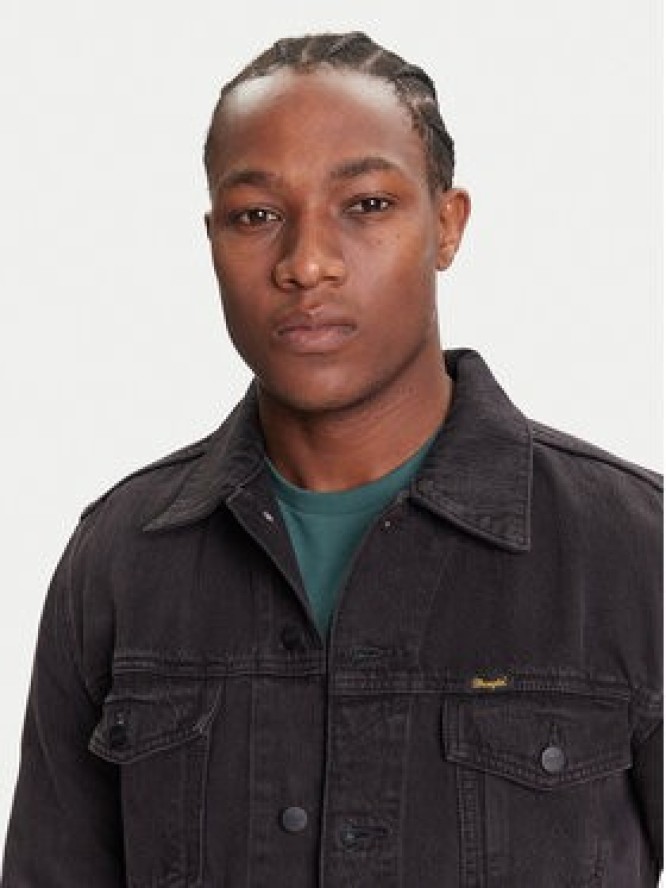 Wrangler Kurtka jeansowa Classic 112371439 Czarny Regular Fit