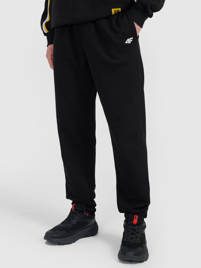 4F Spodnie dresowe joggery uniseks 4F x Drift Masters - czarne XL