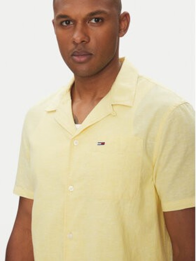 Tommy Jeans Koszula DM0DM20895 Żółty Regular Fit