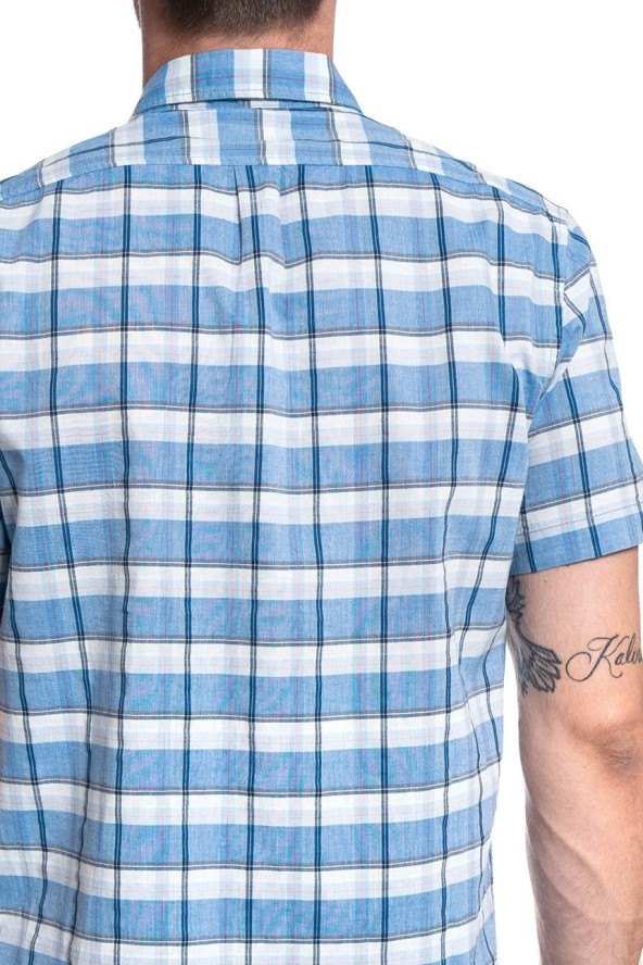 MĘSKA KOSZULA LEE LEE BUTTON DOWN SS SUMMER BLUE L886DGNJ 112123622