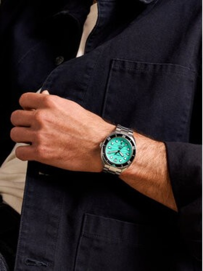 Fossil Zegarek FS6066 Srebrny