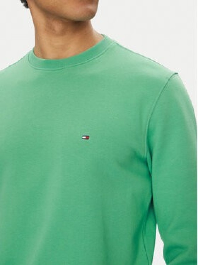 Tommy Hilfiger Bluza Essential MW0MW37237 Zielony Regular Fit