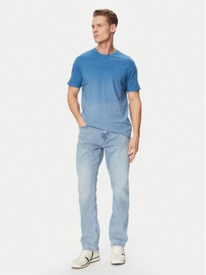 Guess T-Shirt M6GI29 K3258 Niebieski Regular Fit