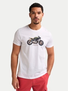 Petrol Industries T-Shirt M-1050-TSR671 Biały Regular Fit