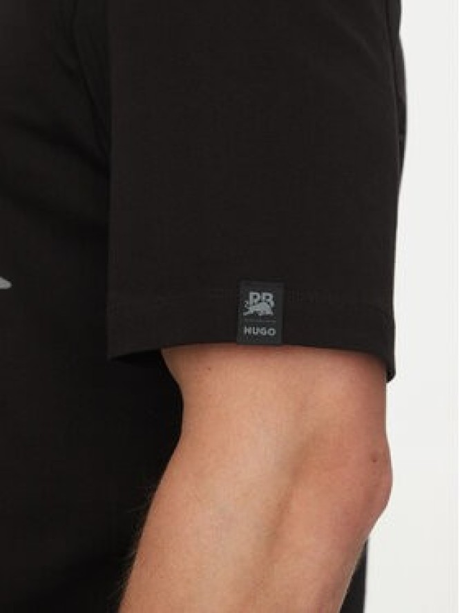HUGO T-Shirt Dricard_RB 50542775 Czarny Regular Fit