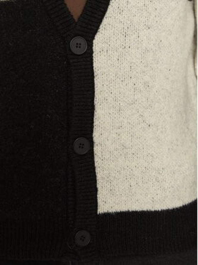 Solid Kardigan Manning 21108282 Czarny Regular Fit