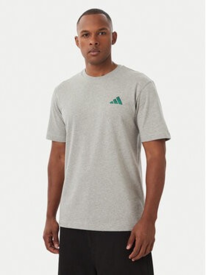 adidas T-Shirt Taste Of Victory Pasta Graphic KG0945 Szary jasny Regular Fit