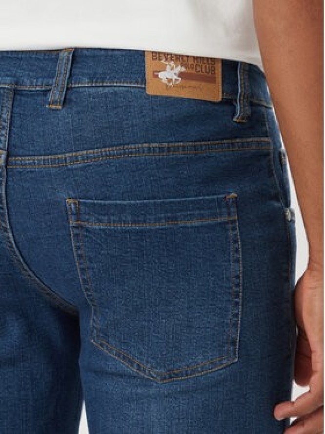 Beverly Hills Polo Club Szorty jeansowe P-SS26M-BJ494360 Niebieski Regular Fit