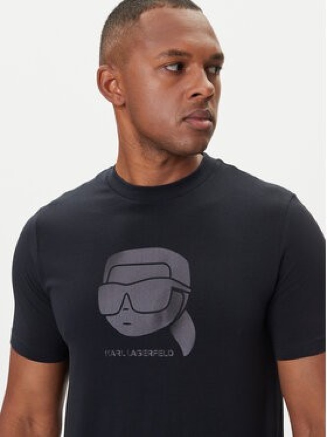 KARL LAGERFELD T-Shirt 755032 554221 Granatowy Regular Fit